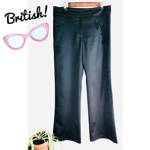 BRITISH!🇬🇧Topshop Club/Party Ready Sateen Trousers w/Sequin Detail Size 8/10🎉